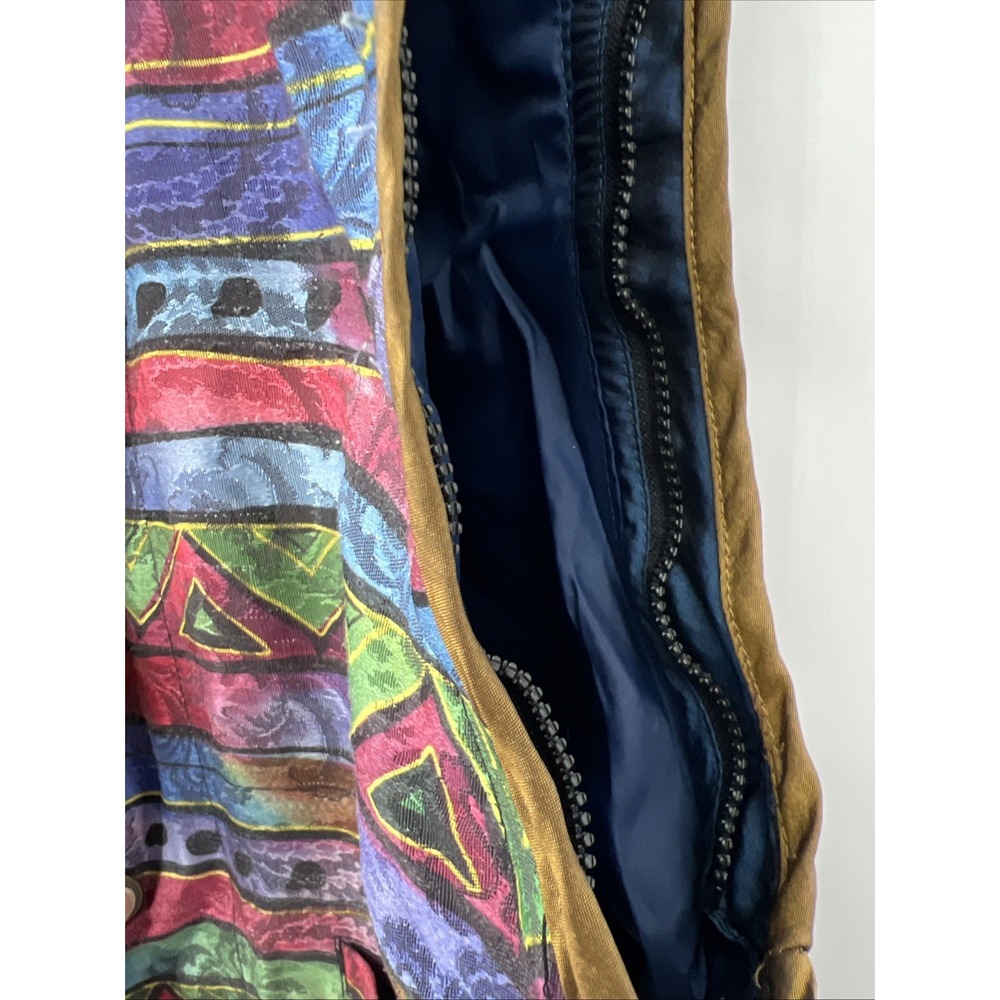 Colorful Patterned Quilted Vest - Multicolor - Picture 5 of 7